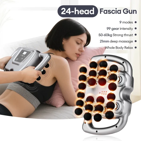 24-Head Fascia Gun Body Massager