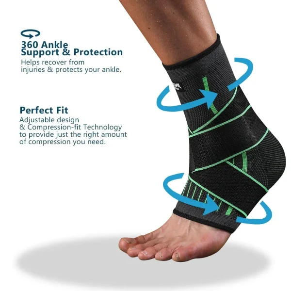 Adjustable Ankle Brace Compression Sleeve