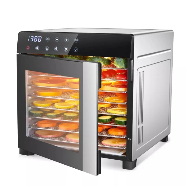 600W 8-Tray Stainless Steel Dehydrater